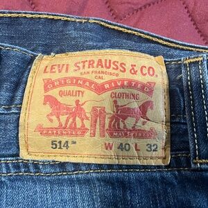 Levi's Men's Dark Blue Slim Straight Jeans